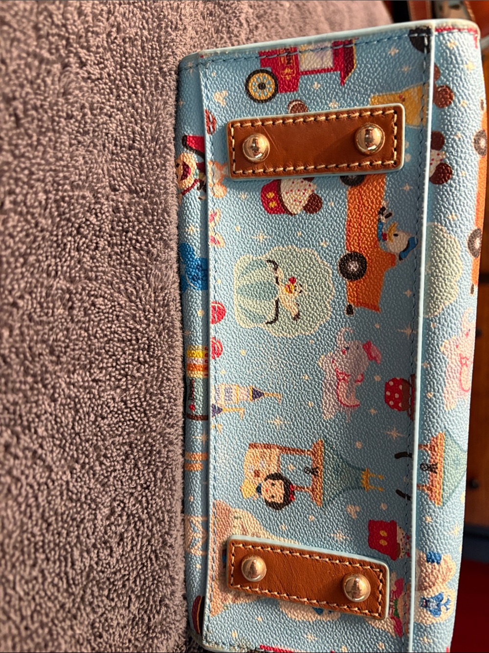 Dooney & Bourke Light Blue Disney Tsum Tsum Mini Satchel - Picture 5 of 5